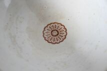 ベルギー アンティーク B.F.BOCH DENTELLE 古い陶器の大きなカフェオレボウル 美品_画像6