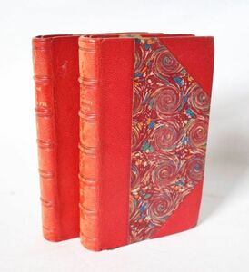 フランス アンティーク 古い本 ドーデとエドガー・アラン・ポー 小さな本 2冊セット 美品
