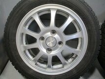 BN58 中古ホイールセット 155/65R14 ×4.5J アルミ バリ溝 冬4本価格！2020年製 DUNLOP WM02 ラパン N-BOX N-ONE 条件付き送料無料_画像3