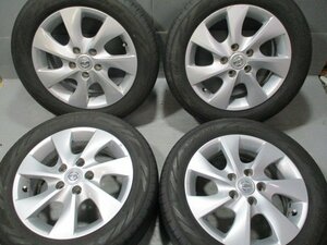 BN264 中古サマー 195/60R16 ×6J +45 ニッサン純正アルミ 夏4本セット！2021 ヨコハマ RV03 法人宛/営業所止め送料無料 セレナ