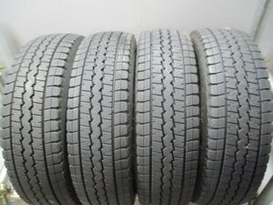 BN348 中古タイヤ スタッドレス 2021年 195/80R15 107/105L 深溝冬4本価格！DUNLOP SV01 法人宛/営業所止め送料無料 ハイエース キャラバン