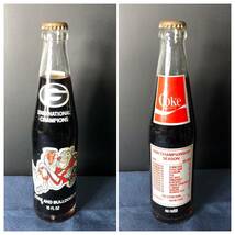 未開栓 レトロ瓶 コカ・コーラ 5本まとめて Coca Cola ロサンゼルスオリンピック アメフトチャンピオンシップ 記念ボトル_画像4