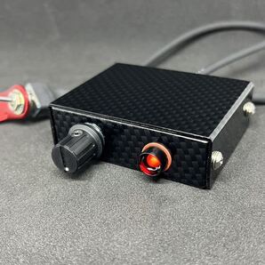 【ON.ON/LED黒赤/カーボン塗装完成品】CBR400F_ステー付 スイッチ REVコン レブコン 純正ユニット付