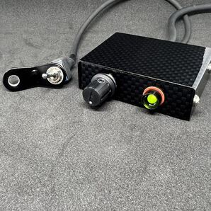 【ON.ON/LED黒緑/カーボン塗装完成品】CBR400F_ステー付 スイッチ REVコン レブコン 純正ユニット付