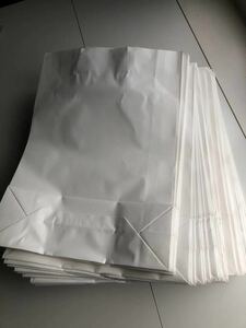 新品紙袋 新品未使用 100枚 ホワイト
