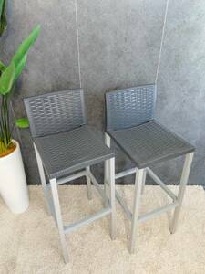 (2310A)*GABER* counter chair 2 legs set * high chair * high stool * outdoors use possible *mote Leroux m exhibition goods * reference price (2 legs )Y40,000