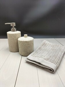 【M-2311IN2】◆バスルームセット◆ディスペンサー◆タオル◆インテリア◆ZARA HOME◆ザラホーム◆展示品◆住まい◆