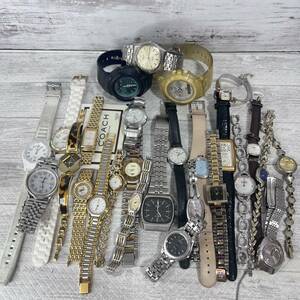 1円スタート　時計27本まとめ売り　おもに不動品　いくつか動作品あり　G-SHOCK、COACH、MCM、Calvin Klein、SEIKO、CITIZEN、GIVENCHYなど