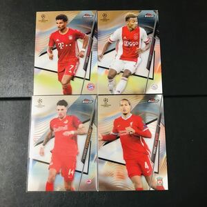 Base Card ×4 / 2020-21 Topps Finest UEFA Champions League Van Dijk Szoboszlai RC ソボスライ ルーキーカード など 4枚！