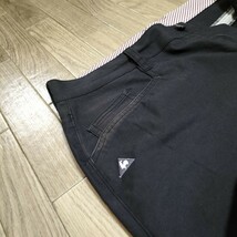 ★le coq sportif Golf COLLECTION GQ8492 スラックス パンツ ストレッチ ツイル生地 ボトムス 黒 メンズ XL ルコックゴルフ 古着 USED_画像8