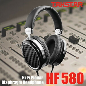 【アウトレット】Takstar フラットダイアフラム ヘッドフォン HF580 日本代理店保証付き