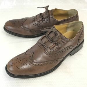 ジョージ ゴードン/GEORGE GORDEN★本革/フルブローグ/ウイングチップ【25.5/茶/BROWN】内羽根式/ビジネス/dress shoes◆pJ-35