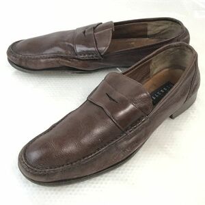 イタリア製★フラテッリ ロセッティ/FRATELLI ROSSETTI★本革/スリッポンシューズ/コインローファー【9/27.5/茶/BROWN】dress shoes◆pJ-50