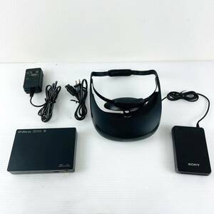 ★60【動作OK】SONY ヘッドセット HMZ-T3-H ヘッド マウント ディスプレイ Personal 3D Viewer プロセッサー ユニット HMZ-T3-P 3D 