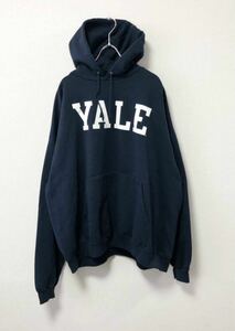 90's XL YALE CHAMPION イエール大学 チャンピオン ビンテージ トリコタグ スウェット パーカー リバースウィーブ 染込み USAFA USA製 80s