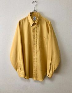 60's USA製 ARROW VINTAGE SHIRT アロー ビンテージ ボタンダウン 長袖 シャツ マスタードイエロー 黄色 sears brent towncraft 50s 70s