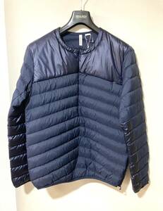 未使用 WOOLRICH ウールリッチ タンドラダウンプルオーバー ネイビートップス M WJOU0036 定価3万 軽量 メンズ ナイロン ライトダウン 