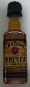 バーボンウイスキー　ミニボトル　「JIM BEAM Devil's Cut