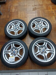 S26 BMW 17インチアルミホイール スタッドレスタイヤ 4本セット