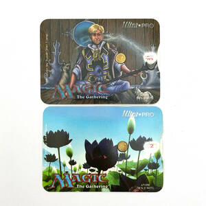 【cd03】マジックギャザリング ライフカウンター（瞑想、水蓮の谷間）2枚セット /Magic the Gathering/カードダス/トレーディングカード