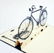 【新品即決】Happiest 誕生日 バースデー[立体]お祝い ホビー グリーティングカード 3D ポップアップ メッセージカード (サイクル・自転車)_画像4