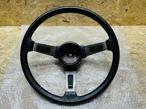 * rare *ISUZU Isuzu 117 coupe original normal leather steering gear steering wheel 