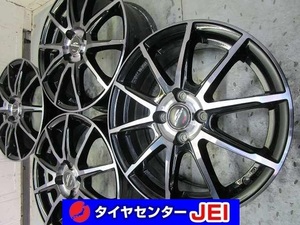 16インチ エーテック シュナイダー 6J+51 100 コンパクトカー 中古アルミホイール【4本セット】送料無料(A16-4579）