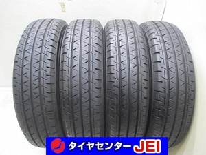 165-80R13 90/88N LT 9分山 ヨコハマ ブルーアースバンRY55 2022年製 中古タイヤ【4本】送料無料(M13-5476）