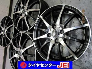 15インチ クロススピード 5.5J+43 100 コンパクトカー 中古アルミホイール【4本セット】送料無料(A15-4603）