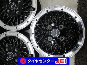 12インチ アルジェノンフェニーチェRX3 4J+43 100 軽自動車/軽トラ/軽バン 中古アルミホイール【4本】送料無料(A12-4606）