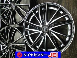 18インチ ドルフレン 7J+48 114.3 ノア/ヴォクシー 美品 状態良好 中古アルミホイール4本セット送料無料(A18-4615）