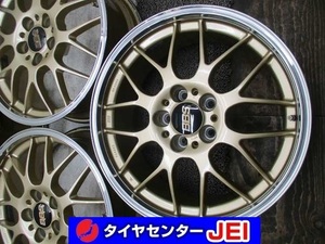 18インチ BBS 8J+42 114.3 クラウン/カムリ 状態良好 美品 中古アルミホイール4本セット送料無料(A18-4611）