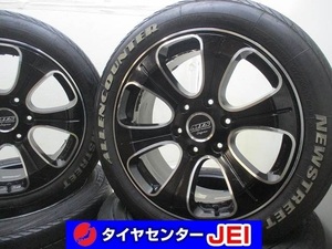 18インチ MTS 225/50R18 8PR 8J+38 139.7 ハイエース 中古タイヤアルミホイール【4本セット】 送料無料(MA18-3836）