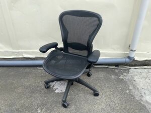 Herman Miller ハーマンミラー アーロンチェア AE123AWB Bタイプ 事務 会社 デスクワーク 手渡し歓迎 イス オフィス テレワーク