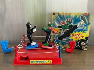 希少 レア 仮面ライダー キックファイト ゲーム タカラ ショッカー 保管品 レトロ 当時物 おもちゃ 初代 石森プロ 石ノ森 /K031