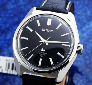 GRAND SEIKO グランド セイコー HI-BEAT 4520-8000 Steel Black Dial メンズ 手巻き(美品、OH済み ) / 36mm