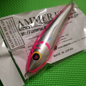 【送料無料】ハンマーヘッド チェリー Asy 200 シングルフックバージョン ピンク ／ HAMMER HEAD Cherry single hook ver. アシンメトリー