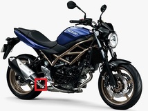 60S/　新品未使用　スズキ　純正　SV650　SV650X　マフラーガスケット　ジョイント　_画像3