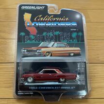 Greenlight グリーンライト 1/64 1964 Chevrolet Impala シボレー インパラ California Lowriders カリフォルニアローライダー_画像1