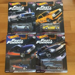 送料無料 未開封 ホットウィール HotWheels ワイルドスピード FAST＆FURIOUS セット S30フェアレディZ ハコスカ ジャパン シルビア 