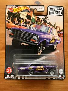 1/64 Hot Wheels ホットウィール premium プレミアム BOULEVARD ブルーバード '63 Chevyシボレー Novaノバ Gasser ギャッサー