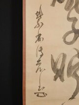 【模写】吉】9915 円山伝衣 書「無底碗子貯清風」 中村戒仙極箱 臨済宗 大徳寺派 僧堂師家 仏教 茶掛け 茶道具 禅語 掛軸 掛け軸 骨董品_画像7