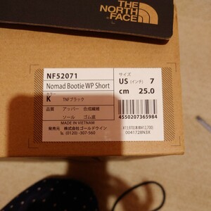 ノースフェイス ウィンターブーツ メンズ ノマド ブーティー WP ショート NF52071 K (ブラック) THE NORTH FACE Nomad Bootie WP Short