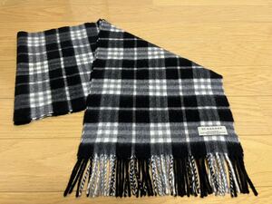 BURBERRY　バーバリー　マフラー　カシミア100％　ブラック　送料無料!!!