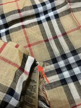 BURBERRY　バーバリー　ストール　ウール51％　シルク49%　未使用品　アンティークイエロー　送料無料!!!_画像8