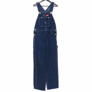 138s DICKIES ディッキーズ デニム オーバーオール サロペット サイズ30×32 ※中古