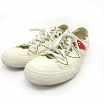 154s PLAY COMME des GARCONS × CONVERSE プレイコムデギャルソン コンバース CT70 1CL705 US9.5 28cm 箱無し ※中古_画像1