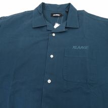 131 X-LARGE エクストララージ S/S OG WORK SHIRT 半袖 ワークシャツ 101231014003 Lサイズ ダークグリーン ※中古_画像3