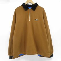 131 X-LARGE エクストララージ 20AW PATCHED HALF ZIP SHIRT ハーフジップ プルオーバー 101204014002 XLサイズ ※中古_画像1