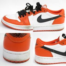 153 NIKE ナイキ WMNS AIR JORDAN 1 LOW OG ウィメンズ エアジョーダン 1 ロー CZ0775-801 US7.5/24.5cm 箱無 ※中古現状品_画像8